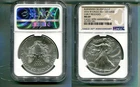 2016 W AMERICAN SILVER EAGLE 1 OUNCE .999 FINE BURNISHED COIN NGC MS69 ER 8168T
