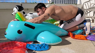 Inflatable intex SEAL DEFLATED BY BRANDON for one video