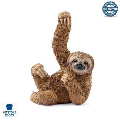 Wild Life 2.4-Inch Sloth Figurine - Realistic Jungle Animal Toy for Kids