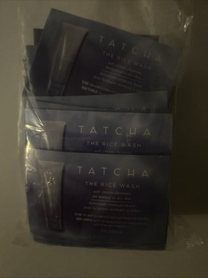 Tatcha The Rice Wash Soft Cream Cleanser Set of 50  Samples Deluxe Sample