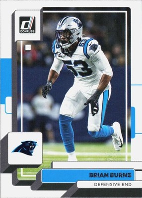 2022 DONRUSS #239 BRIAN BURNS CAROLINA PANTHERS FOOTBALL