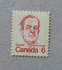 canada stamp #591iii - Lester B. Pearson (1973) 6¢ Low fluorescence MNH OG