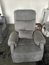 Grey Heat And Recliner chair 