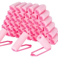 40PCS Foam Hair Rollers - 0.98 Inch Sponge Rollers for Heatless Hair Curler f...