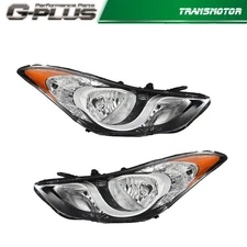 LH RH Side Headlight Assembly Fit For 2011-2013 Hyundai Elantra Halogen Headlamp