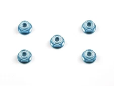 Tamiya Hop Up Options 53159 OP-159 4mm Blue Anodized Aluminum Flange Lock Nuts