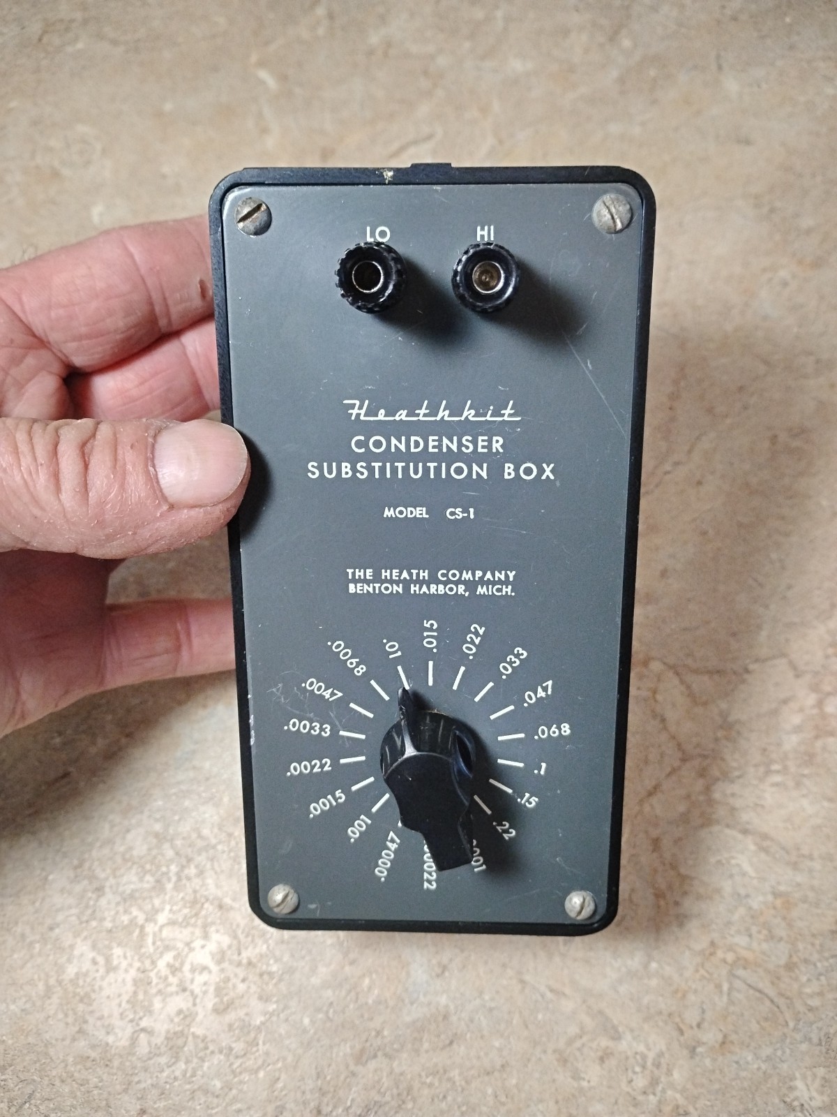 Vintage Heathkit CS-1 Condenser Substitution Box