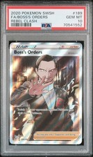 Boss's Orders Giovanni 189/192 Sword & Shield Rebel Clash Holo PSA 10 on eBay