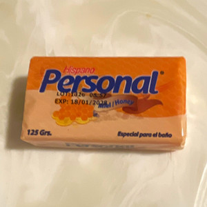 Hispano Personal Honey Body Bar Soap 125g Honey Scent Honeycomb Pattern
