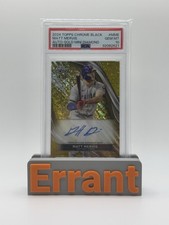 2024 Topps Chrome Black Matt Mervis Chicago Auto Gold Mini Diamond /50 PSA 10