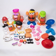 Mr Potato Head Lot 1985 to 2010 Hasbro Spud 60 Parts Accessories Toy Adult Mini