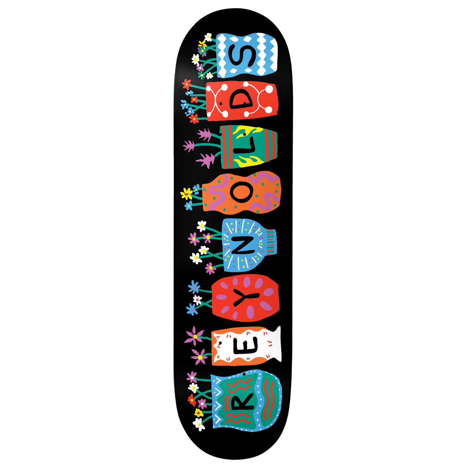 Deck Andrew Reynolds Pots And Flowers Black 8.5" X 32"