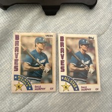 1984 Topps & O-Pee-Chee Baseball NL All Star Base SP Dale Murphy Lot X2 (Atlanta