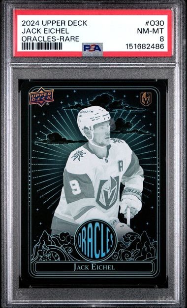 2024-25 Upper Deck Extended Series Oracles #O-30 Jack Eichel Rare PSA 8