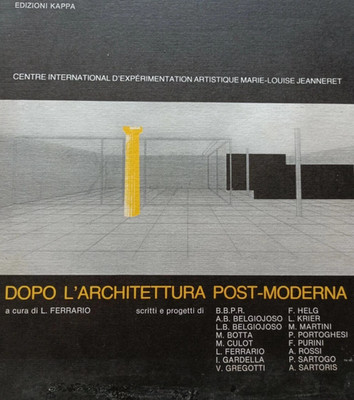 Nach der postmodernen Architektur Purini Portugiesisch Sartoris Edition Kappa