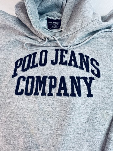 Polo Ralph Lauren Sport Hoodie Gray Sweatshirt Spell Out Womens P S - Picture 2 of 8