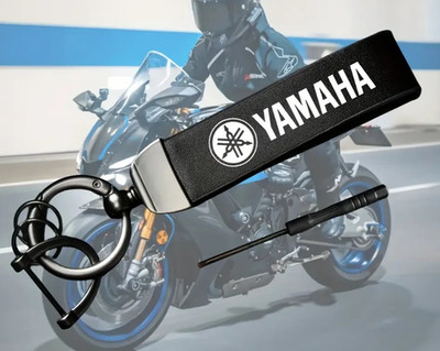Yamaha Motorcycles Karabiner Schlüsselanhänger Key Chain schwarz weiß