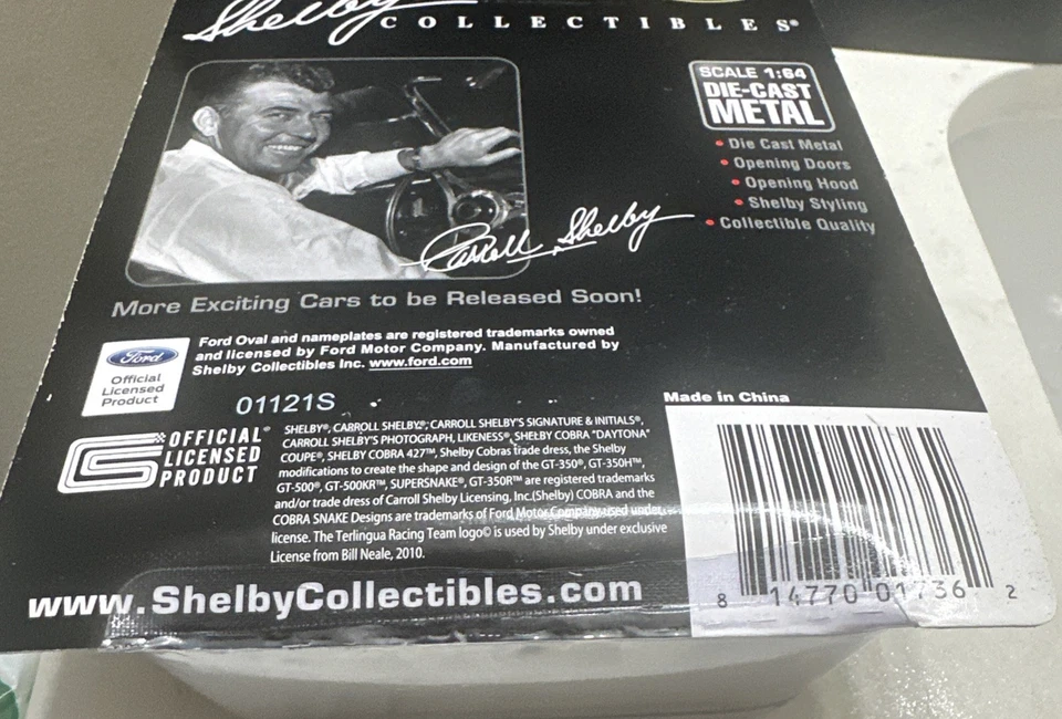 Shelby Collectibles 1965 Shelby Cobra Daytona cupé, azul, 1:64, nuevo en caja Foto 3 de 3