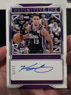 2024-25 Panini National Treasures Keegan Murray #DI-MUR Definitive Ink Auto /75