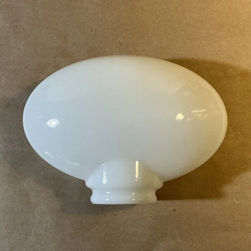 Vintage Unusual Milk Glass Desk Lamp/Light Shade INV-B2E08