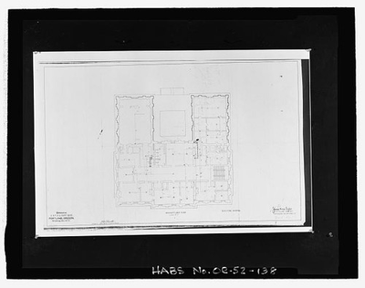 #ad 138. Extension U.S. P.O. amp; Court House Portland Oregon Drawing No. W 25 $12.99