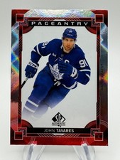 2024-25 SP Authentic Hockey JOHN TAVARES Pageantry Red Foil #P21 Maple Leafs