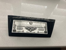 American Express Stock Ownership Plan Acrylic Paperweight Souvenir  REAL NICE