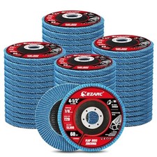 Flap Discs 60 Grit Zirconia Type 29 4-1/2 x 7/8 Angle Grinder 50 Pack