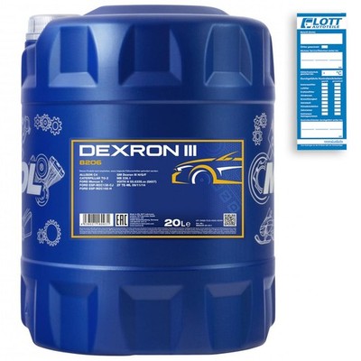 20L Mannol Getriebeöl Dexron 3 Automatic Plus Öl MB 236.1 Automatikgetriebeöl
