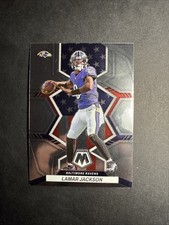 Lamar Jackson 2022 Panini Mosaic National Pride Silver # 259 Baltimore Ravens 