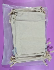 Rakrisa Supplies 6 x 8 Canvas Bags W/ Drawstring 23pcs. "New"
