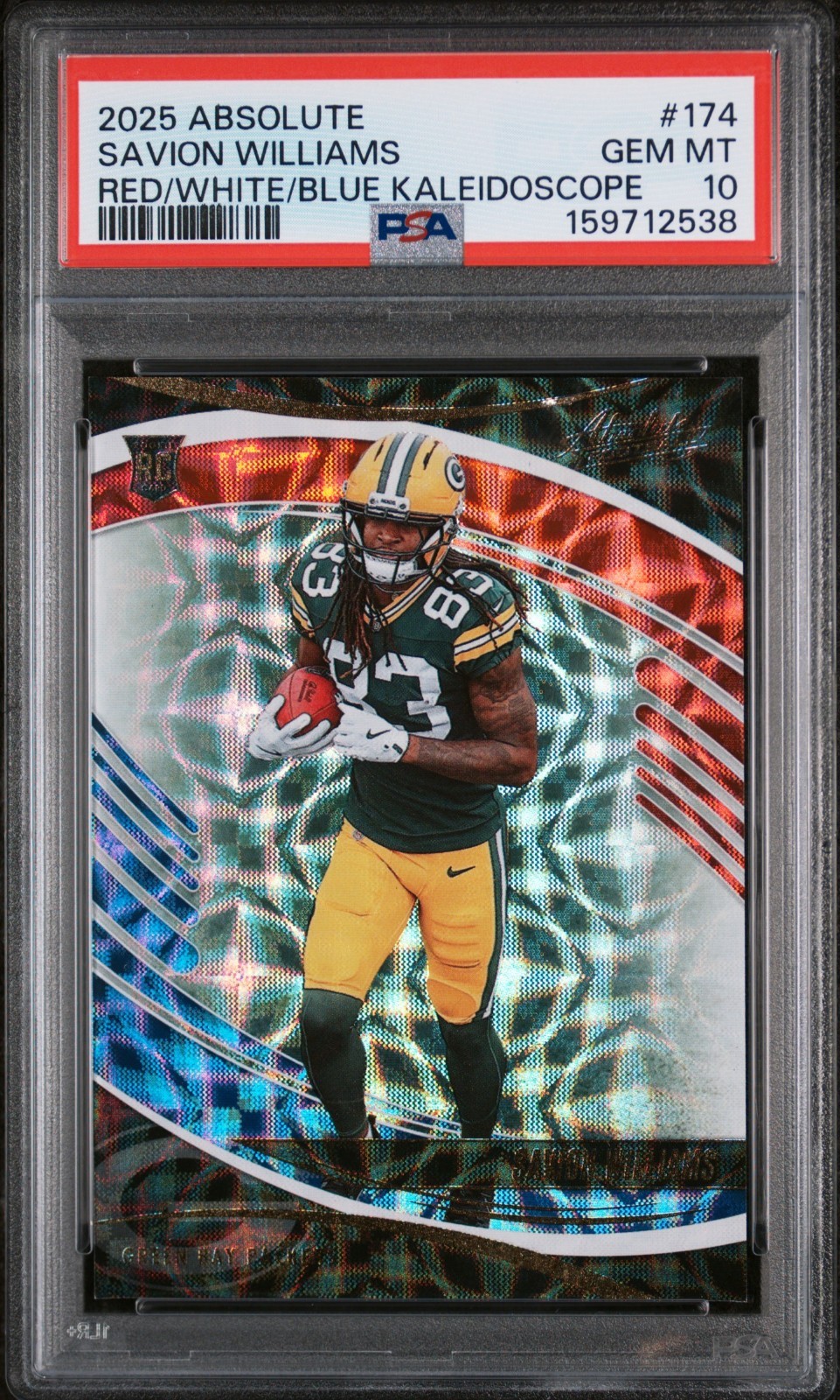 Savion Williams Panini Absolute #174 Red/White/Blue Kaleidoscope