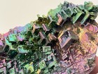 Rainbow Bismuth Crystal Cluster • Iridescent Metallic Specimen • Display Mineral — photo 9