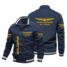 Honda Motorcycle Gold Wing GL1800 Print Jacket Biker Racing Team Custom Bomber