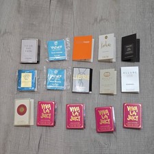 Lot of 15 Designer Perfume Sample Chanel Dior Gucci Tom Ford YSL Versace Juicy