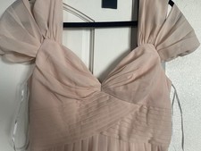 Lulus Formal Dress Peach Chiffon Size Large