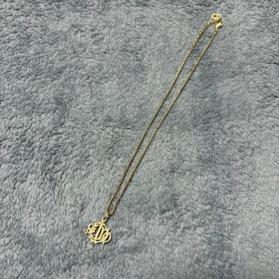 Dior Vintage Gold Logo Halskette, klassisches CD Design