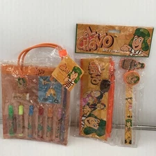 El Chavo Del 8 School Supplies: Eraser, Ruler,markers, supply bag & More, rare