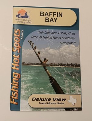 Baffin Bay Fishing Hot Spots Waterproof Map TX0104 Texas Saltwater Series
