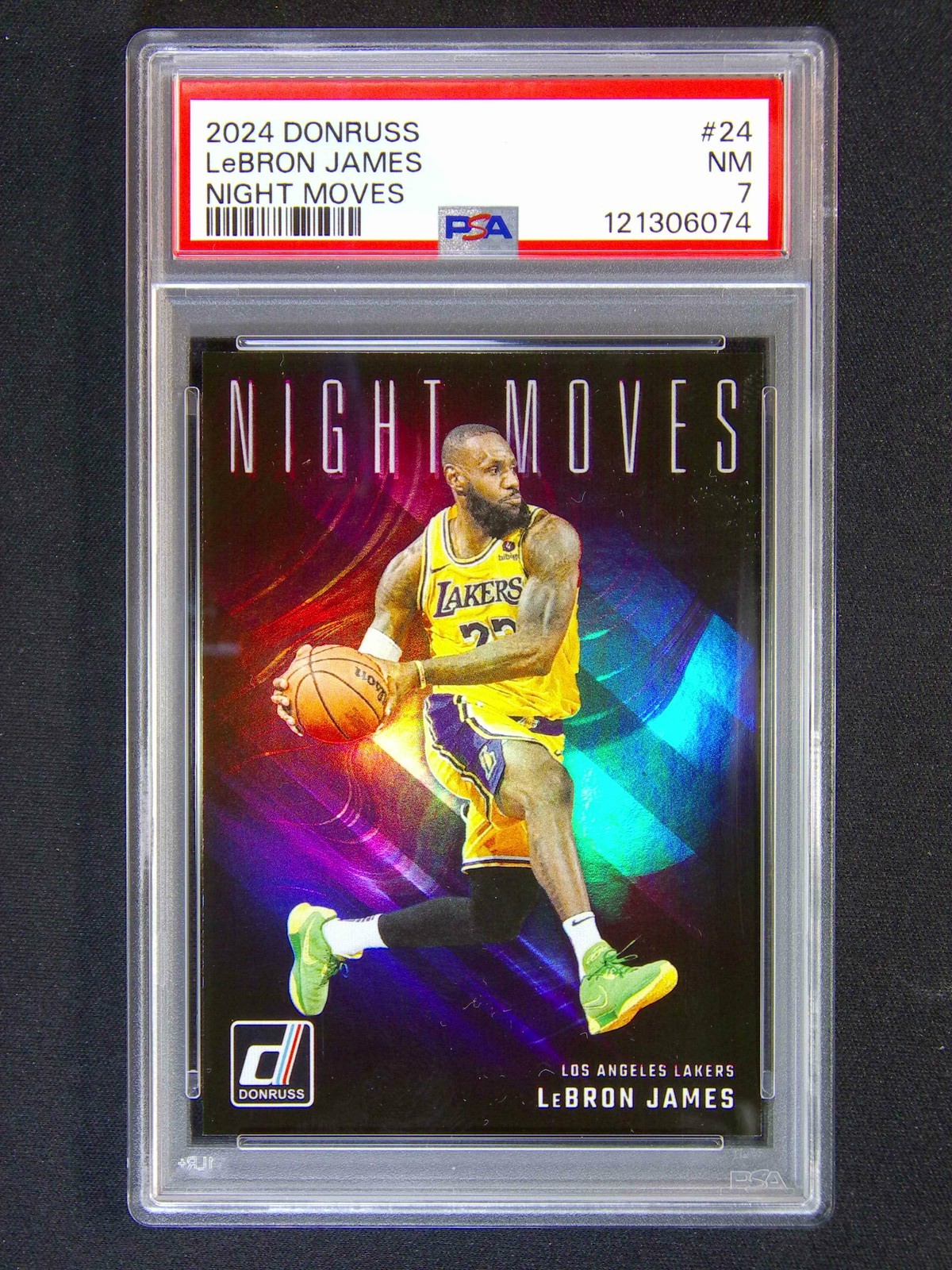 2024-25 Panini Donruss LeBron James #24 Night Moves Case Hit SSP