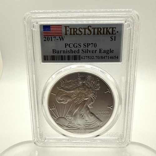 2017-W American Silver Eagle — PCGS SP70 Burnished — First Strike