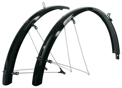 SKS BLUEMELS BASIC 26 Schutzblech-Set - 53 mm breit für 26 Räder robuste Alum...
