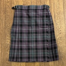Jas Pringle Weavers Boys Traditional Kilt 100 Pure New Wool Purple 7-8 yrs