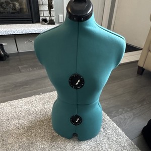 Dritz Adjustable Female Dressmaker's Dummy Teal 4-Part Adjustable Tailor's Form