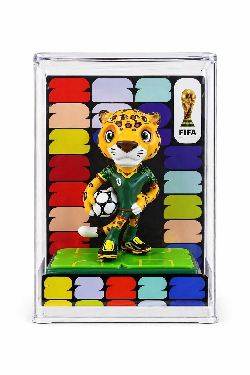 2026 World Cup Mascot Figures Set (3) w/ Display Case – Soccer