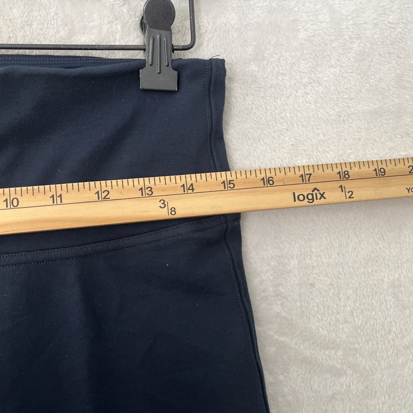 Spanx Womans Pants Blue Solid Medium Rayon Nylon … - image 4