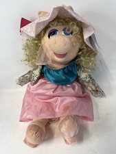 Disney Muppet Vision 3D Plush Toy Jim Henson's Miss Piggy New with Tags Stain