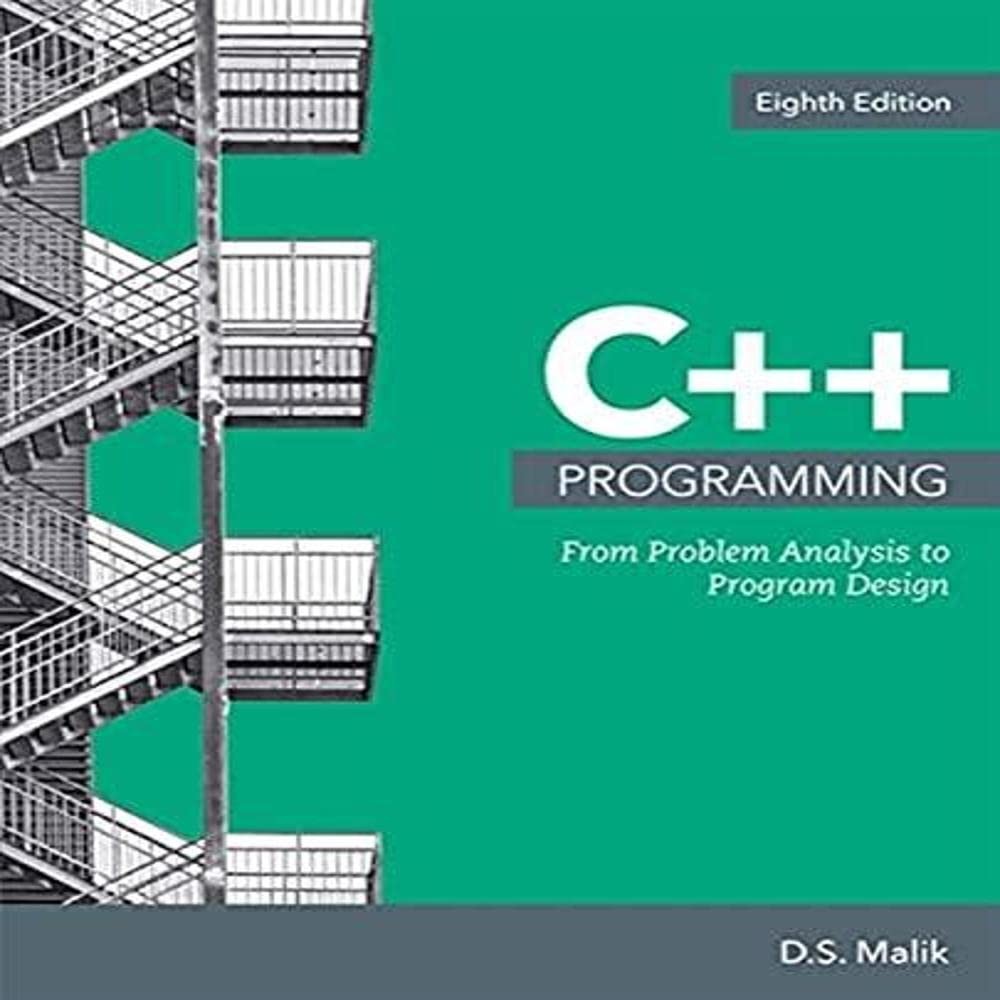 C++ Programming: From Problem Analysis to Program Design (MindTap Course Lis...