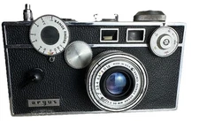 Vintage Argus C3 Color Matic 35 mm Range Finder Camera Untested & Case