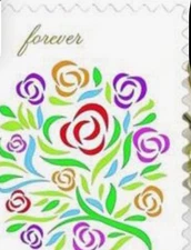 Flower Stamps ( 20 On A Sheet ) Postage  Forever Stamps  Value 73 Cents